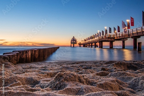 Obraz pier at sunset