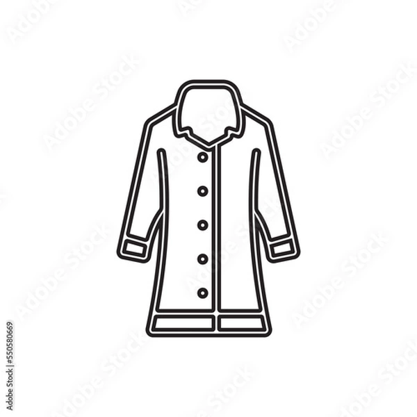 Fototapeta raincoat icon