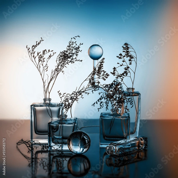 Obraz still life with bottles