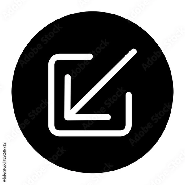 Obraz minimize gradient icon