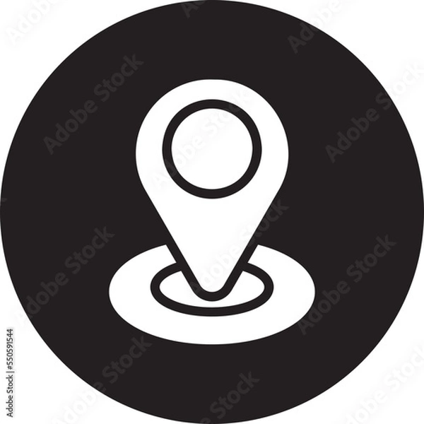 Fototapeta location glyph icon