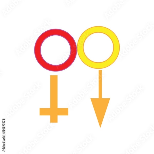Obraz symbol gender vector icon illustration