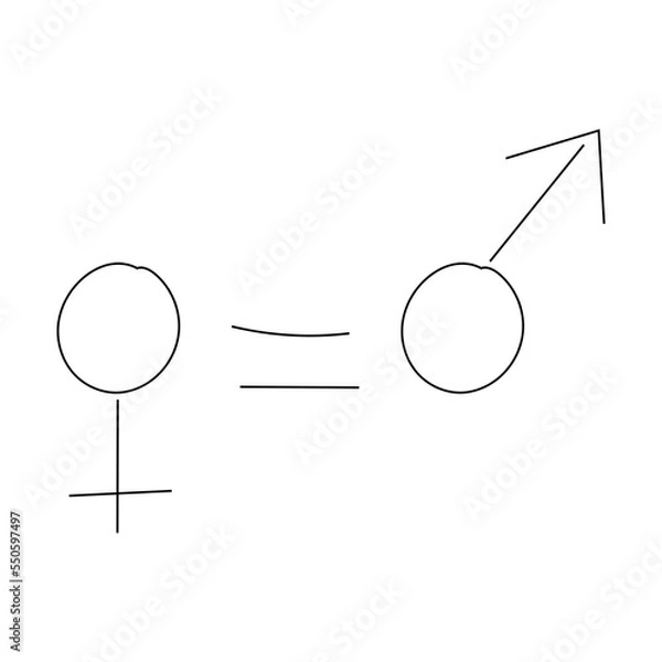 Obraz symbol gender vector icon illustration