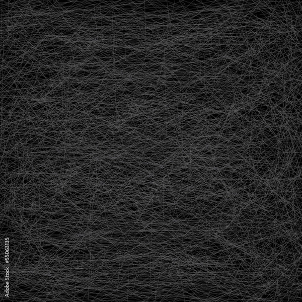 Obraz Abstract random lines on black background