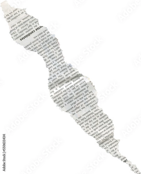Fototapeta Torn Paper with Text