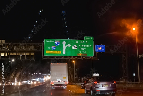 Obraz George Washington Bridge Traffic