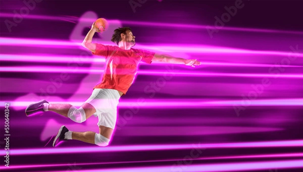 Fototapeta Handball player players in action