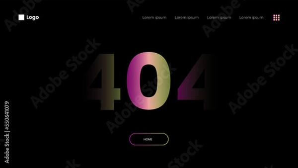 Obraz 404 Page design