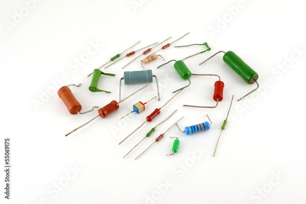 Fototapeta Electronic components - resistors