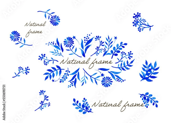 Obraz  Blue Natural Frames