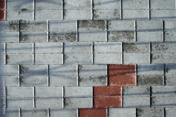 Obraz Cobblestone Road Background close up