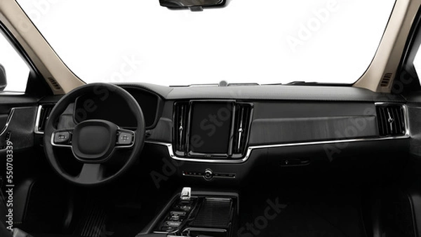 Obraz interior of a car 3d render