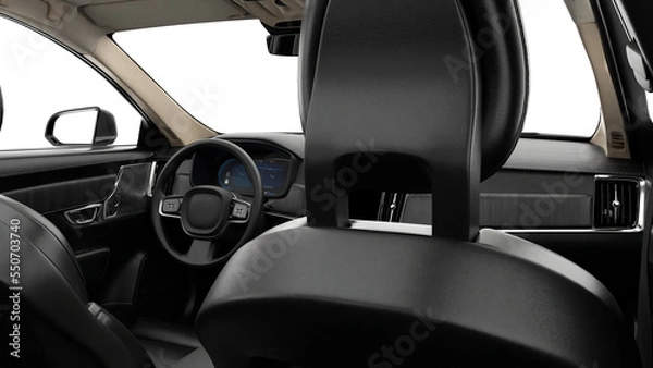 Obraz interior of a car 3d render