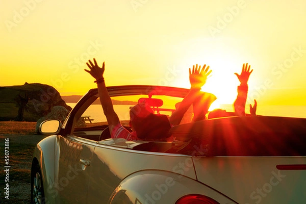 Obraz Sunset Cabriolet
