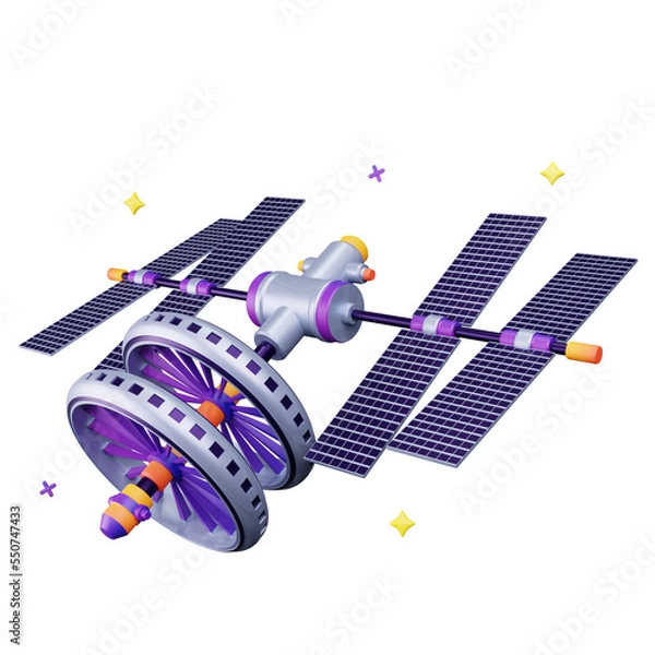Obraz 3d icon illustrations Satellite Technology