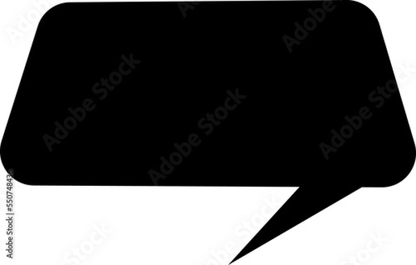 Fototapeta Black speech bubble
