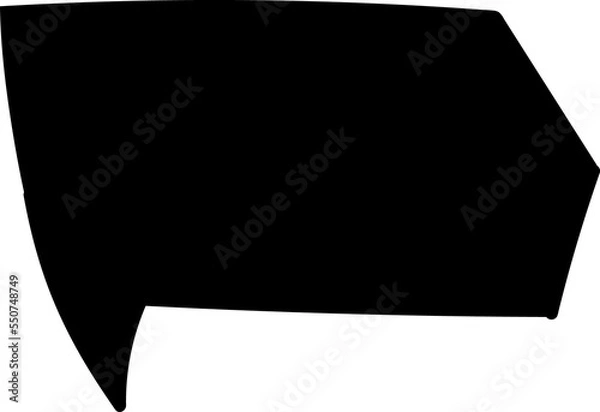 Fototapeta Black speech bubble
