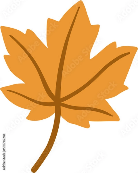 Fototapeta simplicity maple freehand drawing