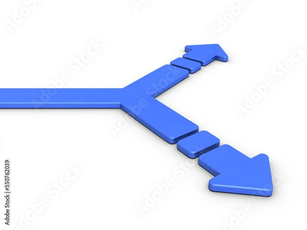 Obraz 分岐点を表すアブストラクト