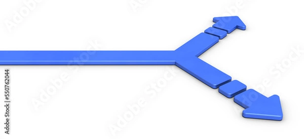 Obraz 分岐点を表すアブストラクト