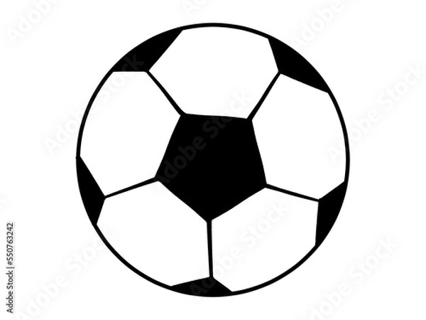 Obraz ゆるいサッカーボールのイラスト素材
