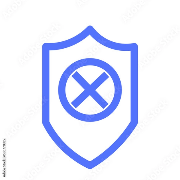 Obraz Delete Protection Security Shield Icon
