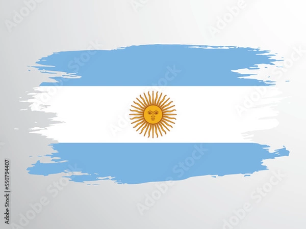 Obraz Argentina flag painted with a brush