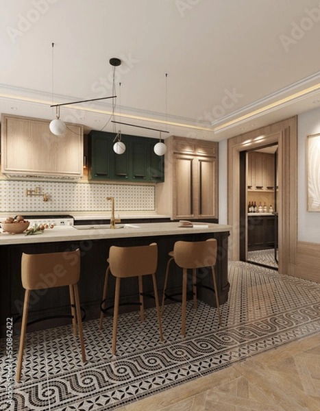 Fototapeta modern kitchen interior