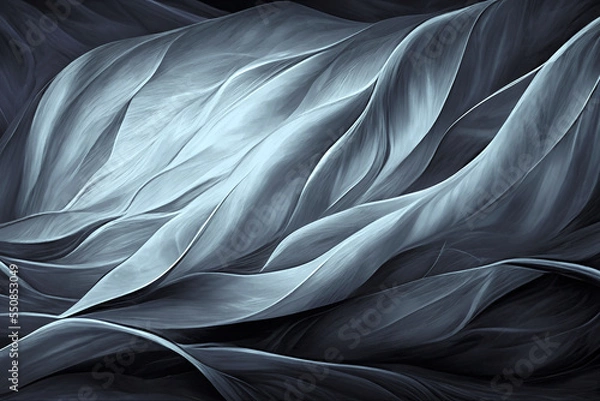 Fototapeta Silver, Gray background texture, different shades of grey, white and dark black , luxury and flowing abstract design
