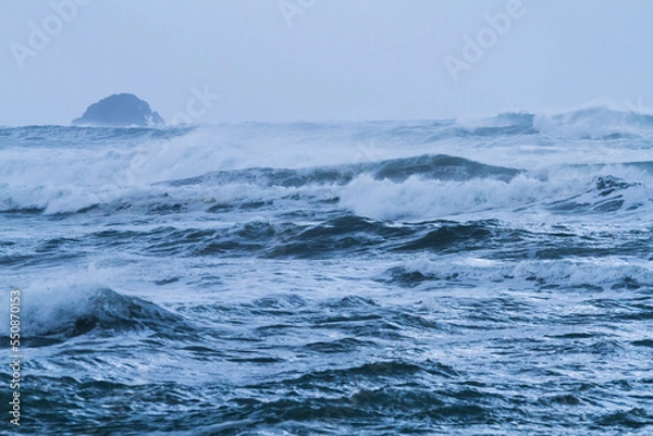 Obraz 冬の日本海の荒波