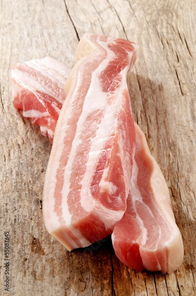 Obraz raw pork belly