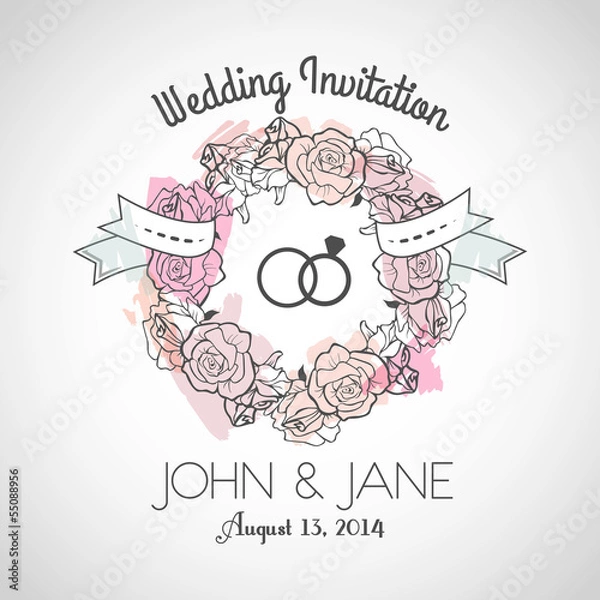 Obraz Wedding invitation