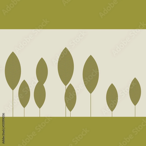 Obraz green background with leaves