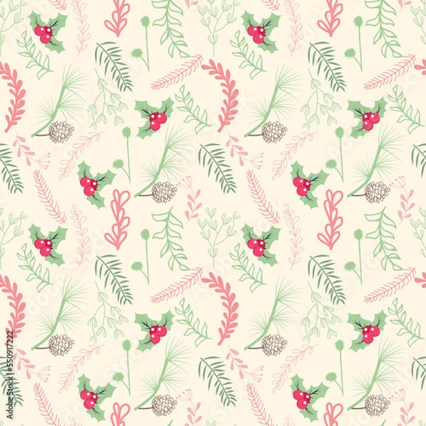 Obraz  Winter Botanical background