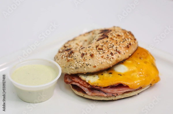Obraz Breakfast Bagel Sandwich