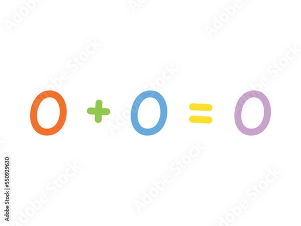 Fototapeta addition mathematics for children vector template