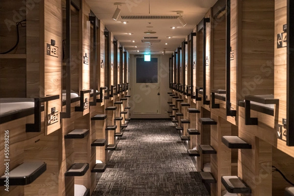 Obraz サウナが併設されている綺麗なカプセルホテル