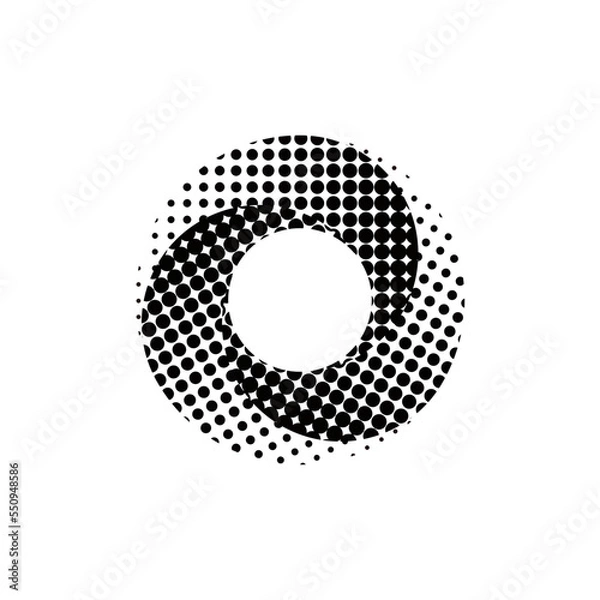 Fototapeta Vortex Spiral logo abstract circle shape - spiral motion twirl twist curve rotation spin whirlpool radial warp geometric shape for businesses - spinning circle