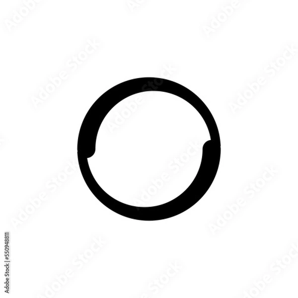 Fototapeta Vortex Spiral logo abstract circle shape - spiral motion twirl twist curve rotation spin whirlpool radial warp geometric shape for businesses - spinning circle