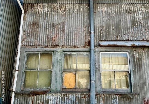 Obraz old wooden windows