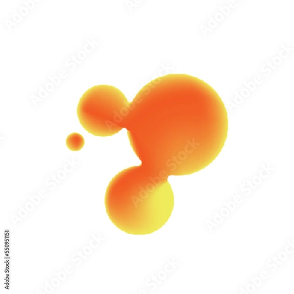 Fototapeta Liquid blob logo design, liquid shapes color gradient blobs or splashes - Fluid gradient shape gradient elements for minimal banner, logo