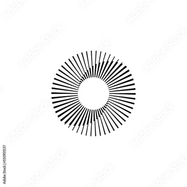 Fototapeta Vortex Spiral logo abstract circle shape - spiral motion twirl twist curve rotation spin whirlpool radial warp geometric shape for businesses - spinning circle