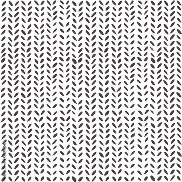 Fototapeta Seamless knitted hand drawn pattern. Background vector illustration.