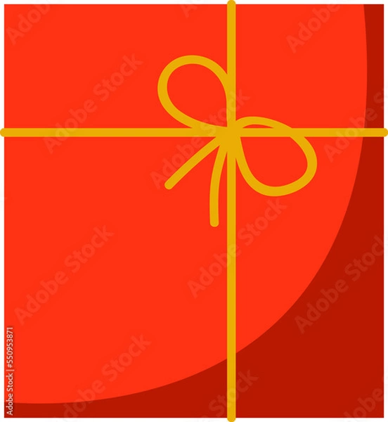 Fototapeta Red square gift