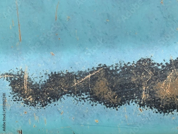 Fototapeta Blue Rusted Car Texture