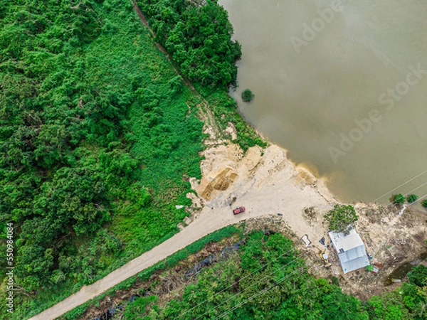 Obraz Rios de guatemala con dron.