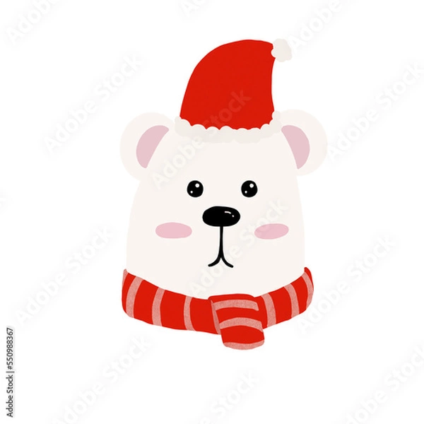 Obraz Bear in Christmas