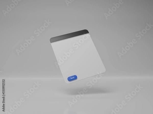 Fototapeta 3d rendered email template 