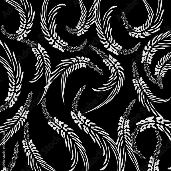 Obraz black and white seamless background