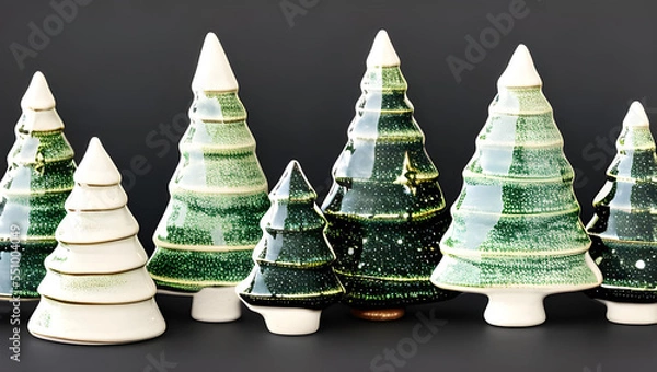 Fototapeta CERAMIC CHRISTMAS PINE TREE DECORATION